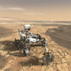 Artist’s depiction of NASA’s Mars 2020 Perseverance rover.